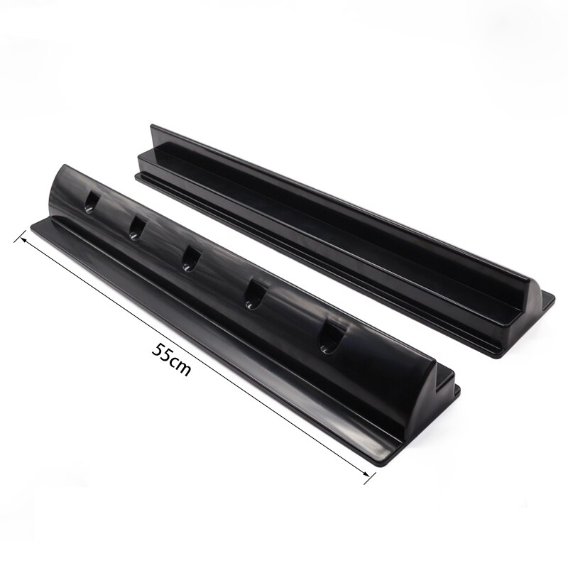 Willone panel abs monteringsbrakett 55cm lengre side solcellepanel monteringsbrakett til campingvogn bobil rv: Svart