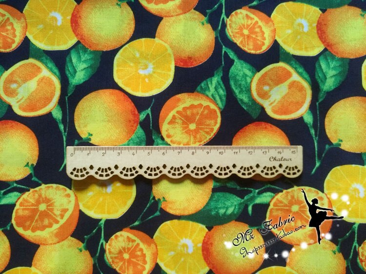 Fruit Sinaasappels Katoen Zomer Stof Voor Naaien Fat Quarter Quilten Patchwork Pop Kids 50*145Cm