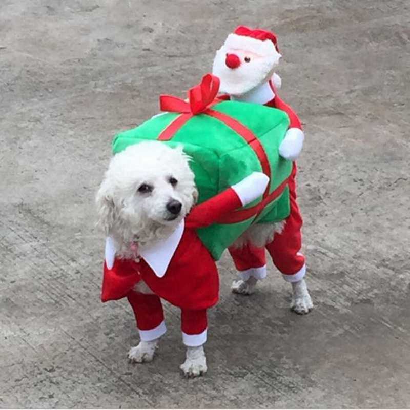 Hond kleren Hond kleding Santa draagtas
