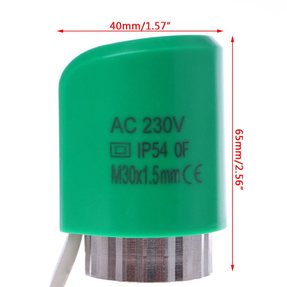 230V Nein/NC Thermostat Verteiler Fußbodenheizung Heizkörper Elektrische Thermische Antrieb Ventil Kopf