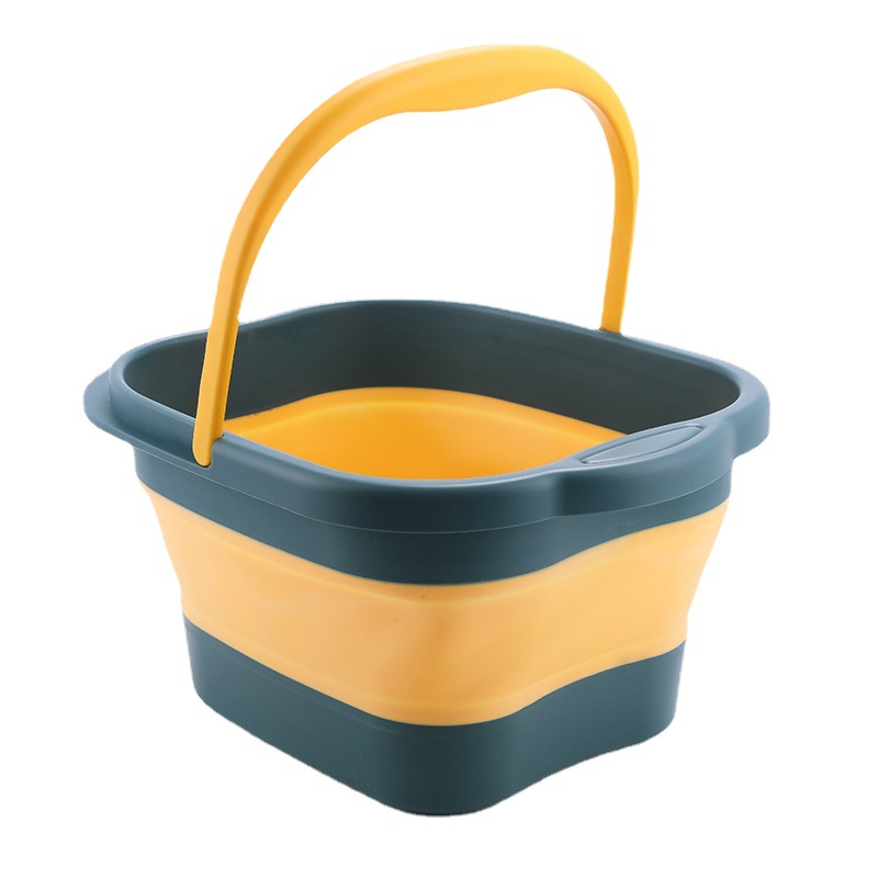 Balde de massagem dobrável para banho de pés, balde de imersão, bacia dobrável, spa, banho de pés, sauna doméstica, banheira, pedicure, banheira