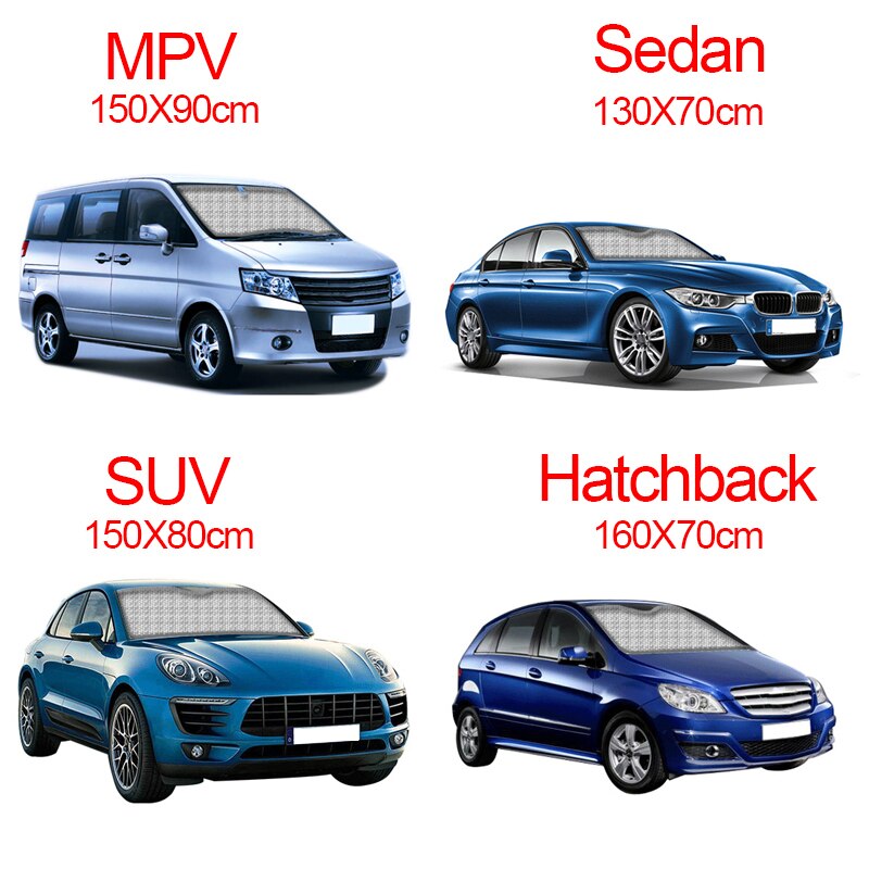 Solskydd bil vindruteskydd vikbart solskydd skydd bil framfönster solskydd för halvkombi sedan mpv suv