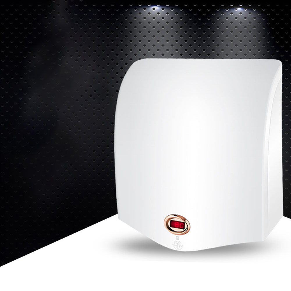 Intelligent Hotel Hand Dryer Fully Automatic Infrared Hand Dryer Commercial Temperature Display secador pared hotel
