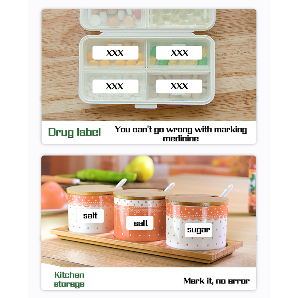 Mini Thermal Label Printer Portable BT Printer Code Sticker Printer Barcode Thermal Adhesive Clothing Label Printers