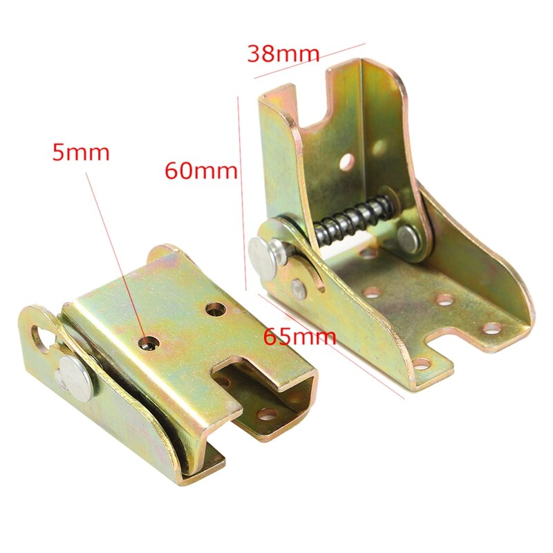 2Pcs Self Lock Folding Feet Hinges Metal for Table Leg Bracket for Sofa Bed Furnitures
