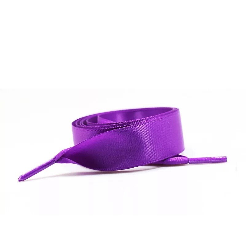 1 Paar 2cm Breite Satin Schnürsenkel flache Seide Band Schnürsenkel Stiefel Turnschuhe Schnürsenkel 19 Farben Länge 80cm 100cm 120cm S-1: Silber / 100cm