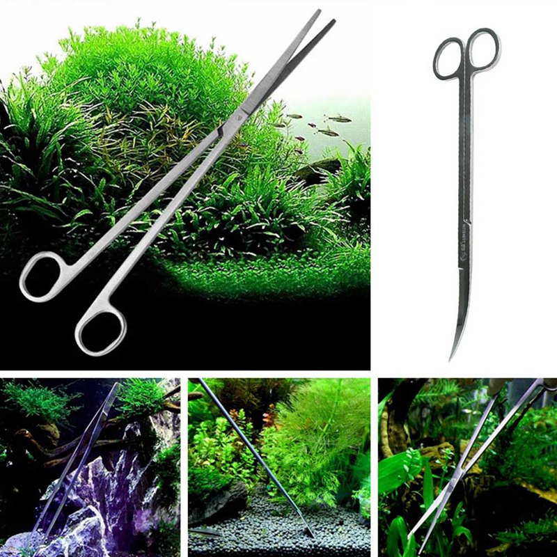 Aquarium onderhoudsgereedschap set pincet schaar voor levende planten gras aquarium accessoires vis waterdierbenodigdheden