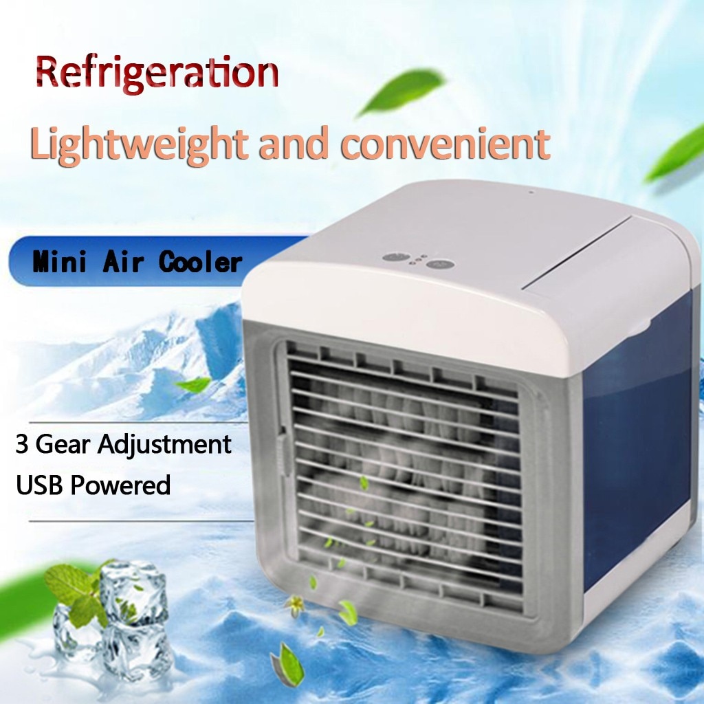 Air Cooler Portable Mini Air Conditioner USB Charging Mini Portable Air Conditioning Fan Home Refrigerator Cooler #z: Default Title