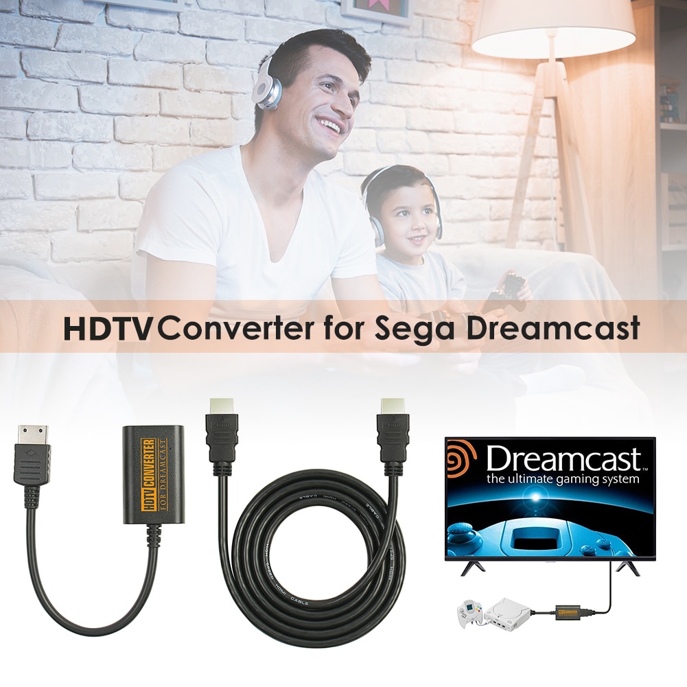 Hdmi-Compatibel Adapter Hd-Link Kabel Converter Kabel Ondersteunt Video/Audio-uitgang Voor Sega Dreamcast Console Game accessoires
