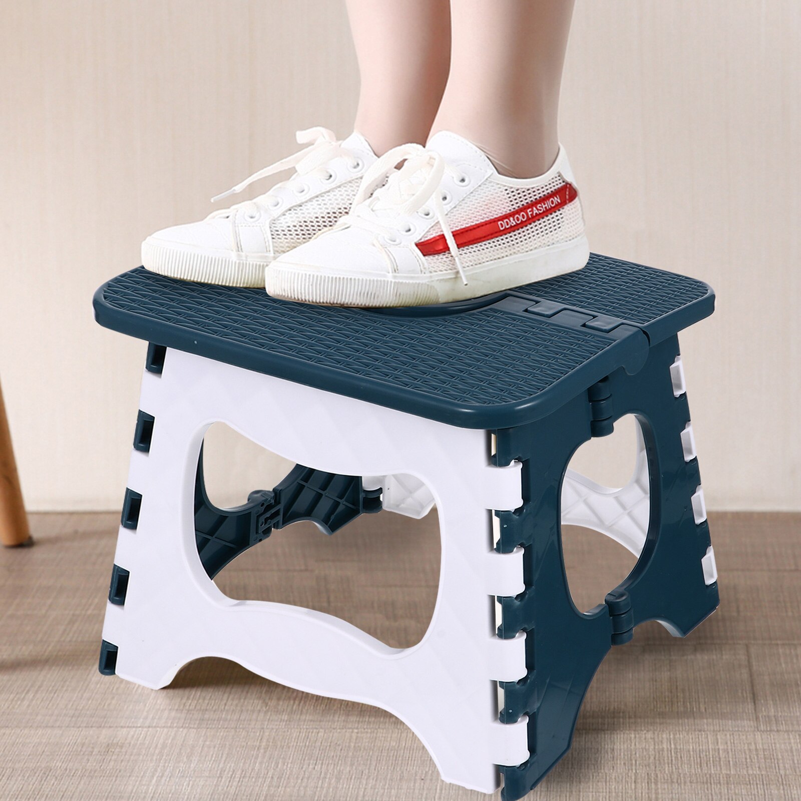 Folding Step Stool Plastic Foldable Stool Outdoor Portable Fishing Stool for Adults Children Home PP Multifunction Chair