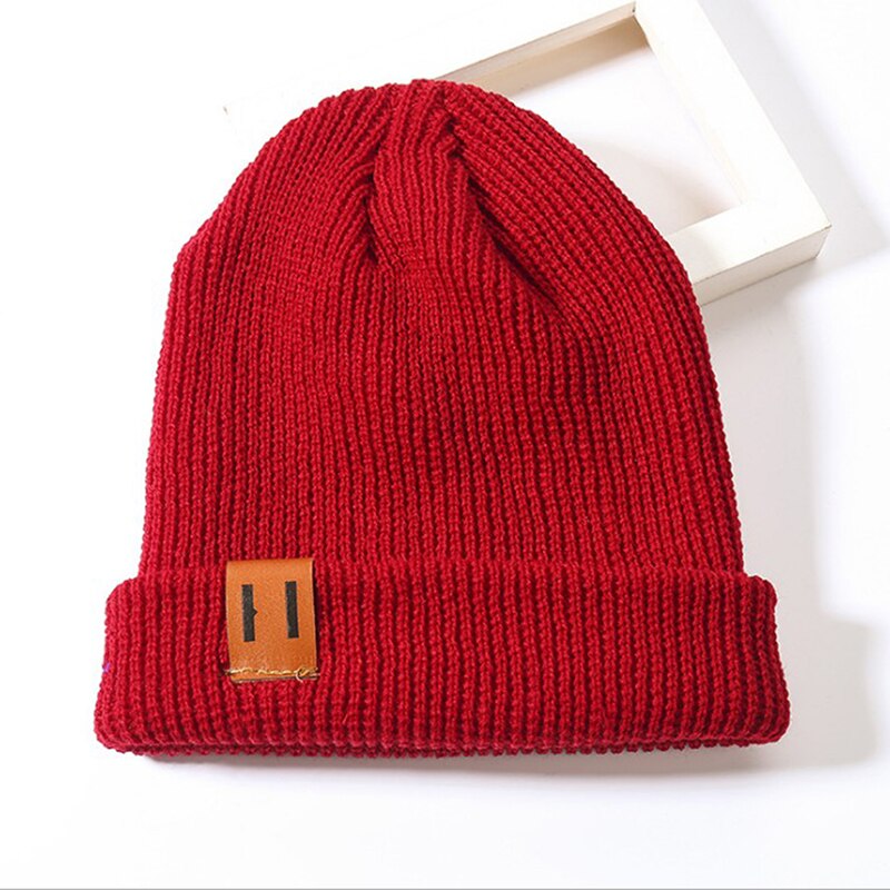 Unisex løpecaps vinter herre kvinner sport lue gym stripe strikket sportsklær mannlig kvinne vindtette løpehatter: Rød