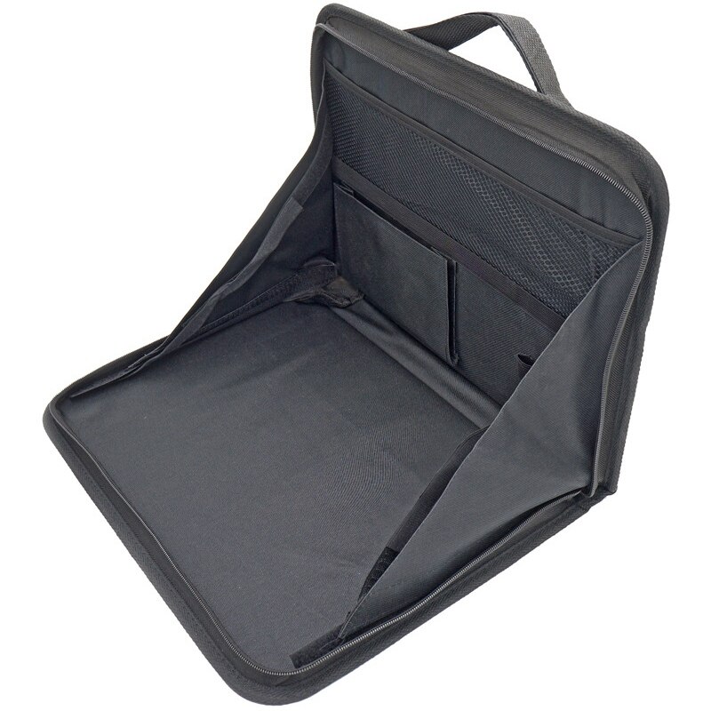 Car Back Seat Table Laptop Holder Portable Car Computer Desk Bracket Foldable Laptop Food Tray Storage Bag