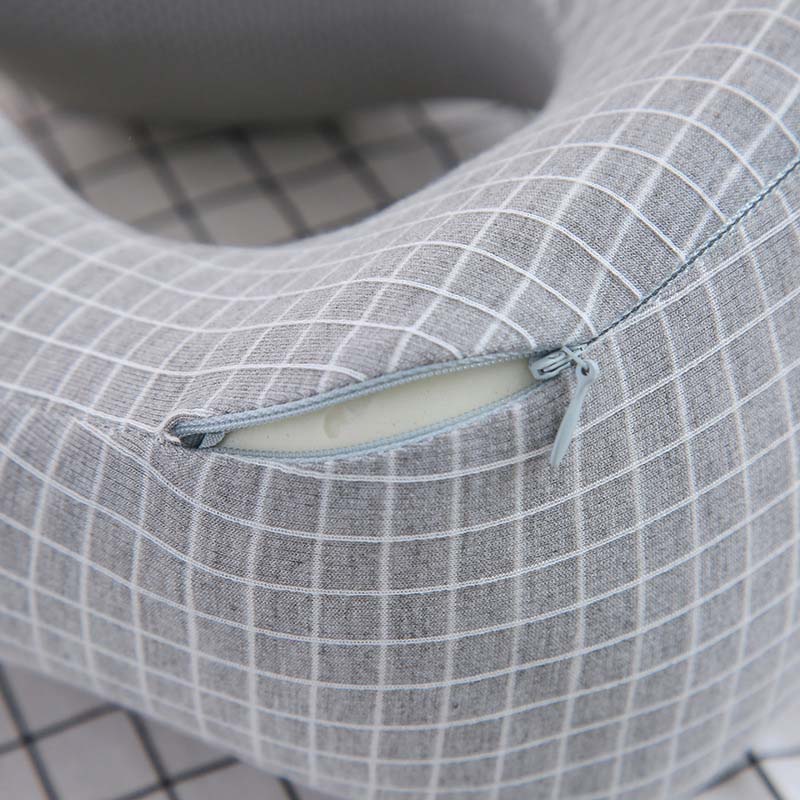 Mousse à mémoire grille cou plus reste oreillers pilote voyage appui-tête voyage bureau coussin tissu