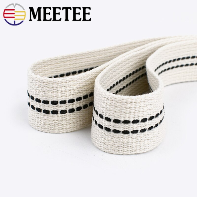 4/8Meter Meetee 3Cm Polyester Katoen Jacquard Lint Spanband Diy Handtas Riem Bias Tape Bingding Voor naaien Accessoires