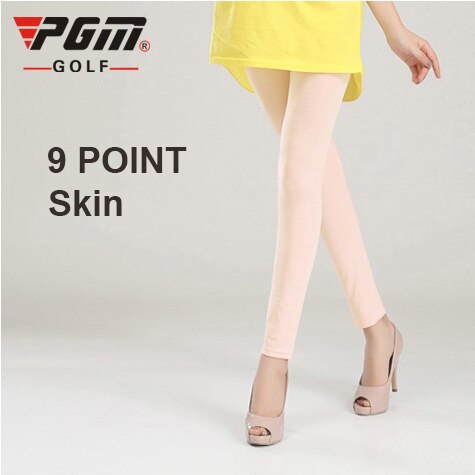 PGM Golf Frauen Elastische Leggings Strumpf Sonnencreme Eis Seide Panty-Schlauch Golf Hosen Ich bin Freien Anti-Uv Dünne Glatte Lange Bein socken: 9 Punkt Haut / M(Pro 40-60kg)