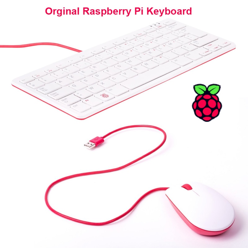 S ROBOT Raspberry Pi 4B Official Keyboard and Mouse For Raspberry Pi 4B / Raspberry Pi 3B / Raspberry Pi 3B+(Plus) RPI189