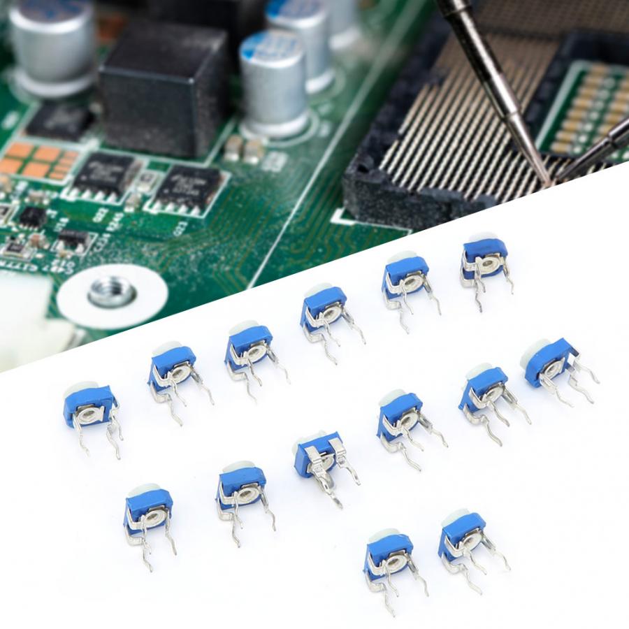 Potentiomètre 065 à résistance réglable | Ensemble de 13 valeurs pour le potentiomètre des composants électroniques