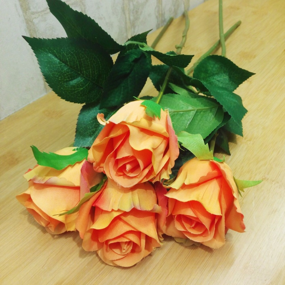 ¡Gran venta! flores rosas artificiales, bonita seda pequeña, rosas blancas, decoración para bodas, suministros para fiestas, flores artificiales