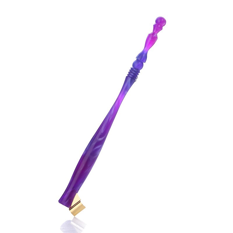 Verre Imitation Résine Oblique Dip Porte-Plume Calligraphie Porte-Plume Dip Porte-Stylo Stylo Tige: 3
