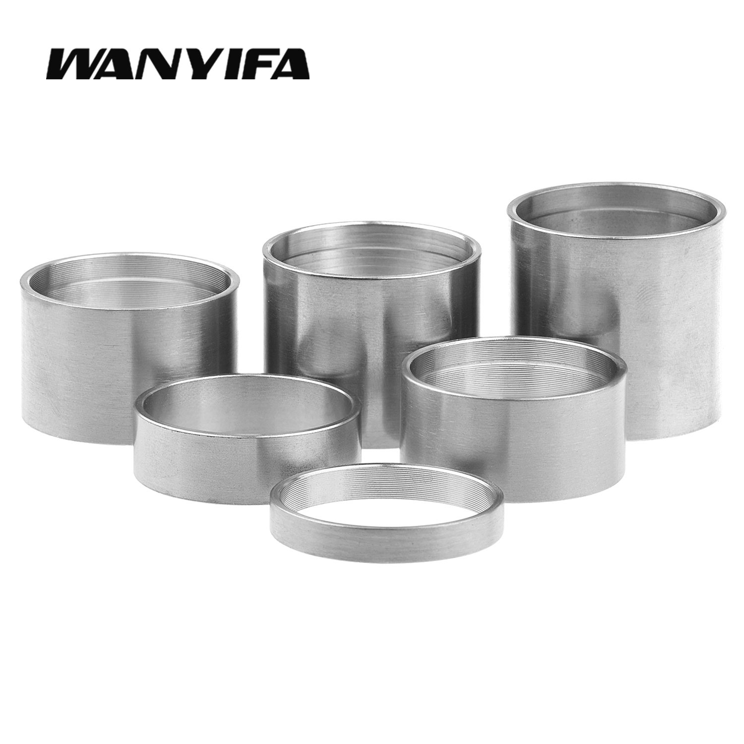 Wanyifa Titanium Headset Spacer Washers for Mountain Bicycle Front Fork Ring Washer Bike Accessories