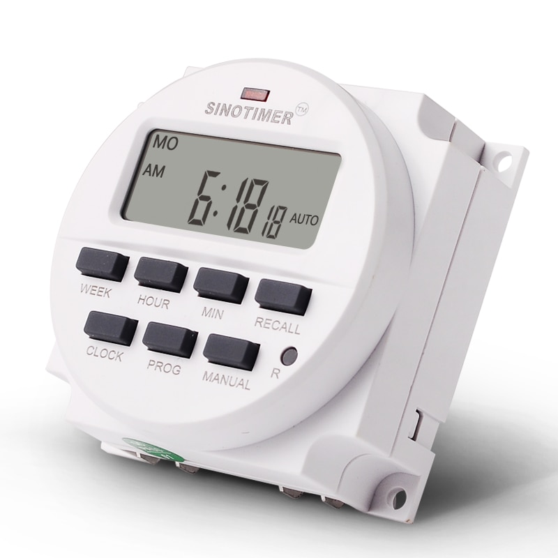 12/24 Formaat 12 v DC Tijdschakelaar 7 Dagen 24hr Programmeerbare Tijdrelais Klok Controller Panel Gemonteerd met Countdown OFF functie