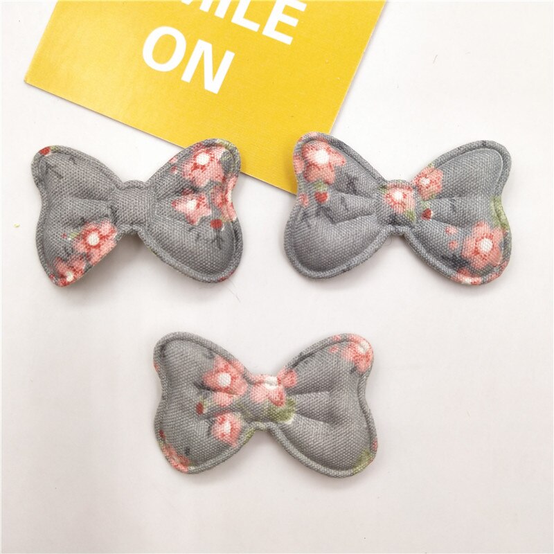 72 stks/partij 3.9*2.5 cm Strik Padded Applicaties voor DIY Kleding Naaien Leveringen DIY Haar Boog Decoratie: 7