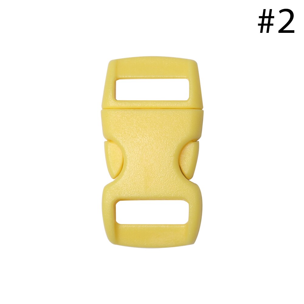 Lot De 20 Boucles Plastique Clips à Dégagement Latéral Rapide - Jaune - 11 Mm - Uxcell