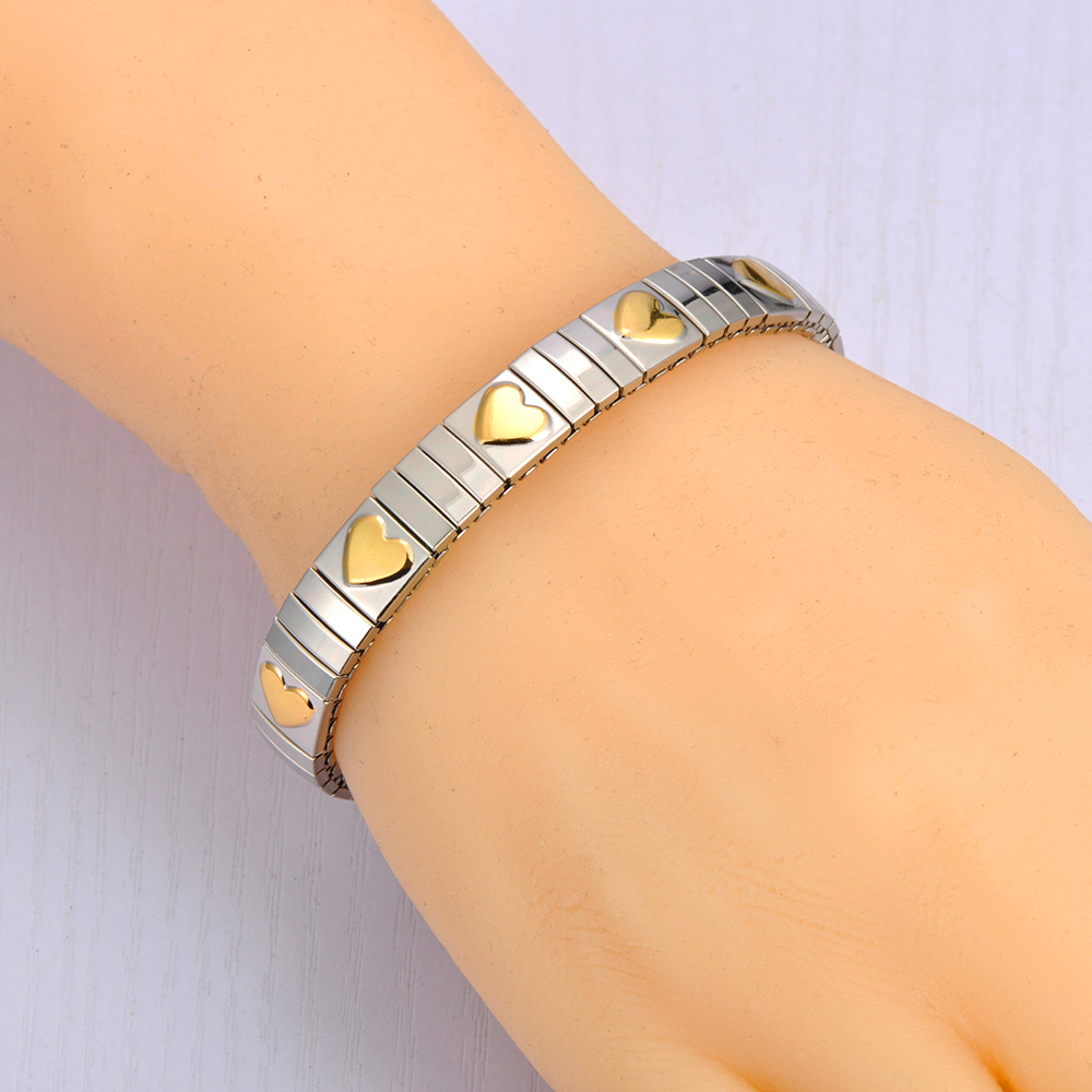 Lokaer 316L Edelstahl CZ Kristall Elastizität Kette Armbänder Für Frauen Echt Vergoldet modisch Wasserdicht Schmuck B23138