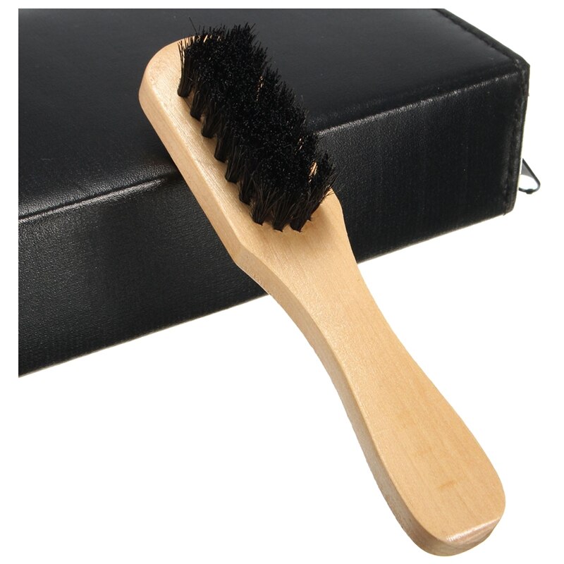 Shoe Shine Care Kit Black & Neutral Polish Brush Set for Boots Shoes Sneakers