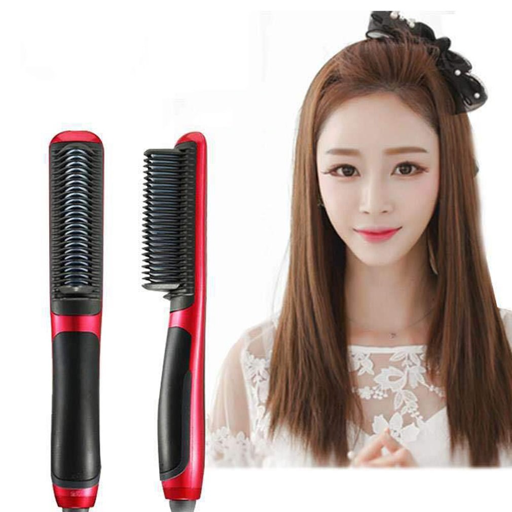 Multifunctional Hair Straightener Dual-purpose Straight Hair Comb Curlers Straight Clips Straight Electric Straightener 210-240V: Default Title