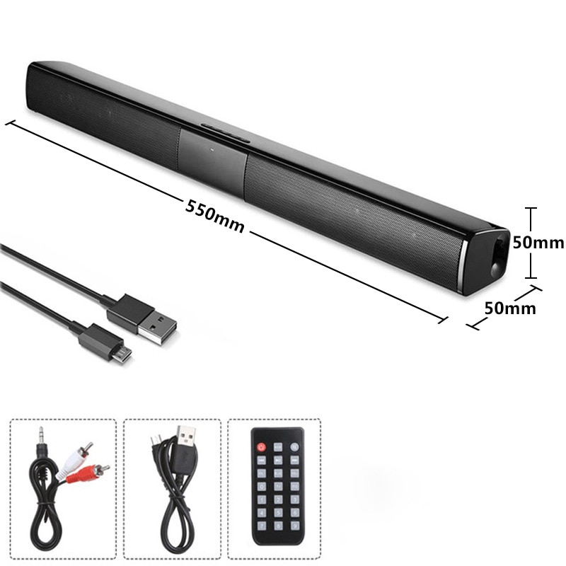 20W Bluetooth Echo TV Soundbra Wired Wireless Bluetooth Speaker Column System Music Center Boombox 3D Stereo for PC Home Theater