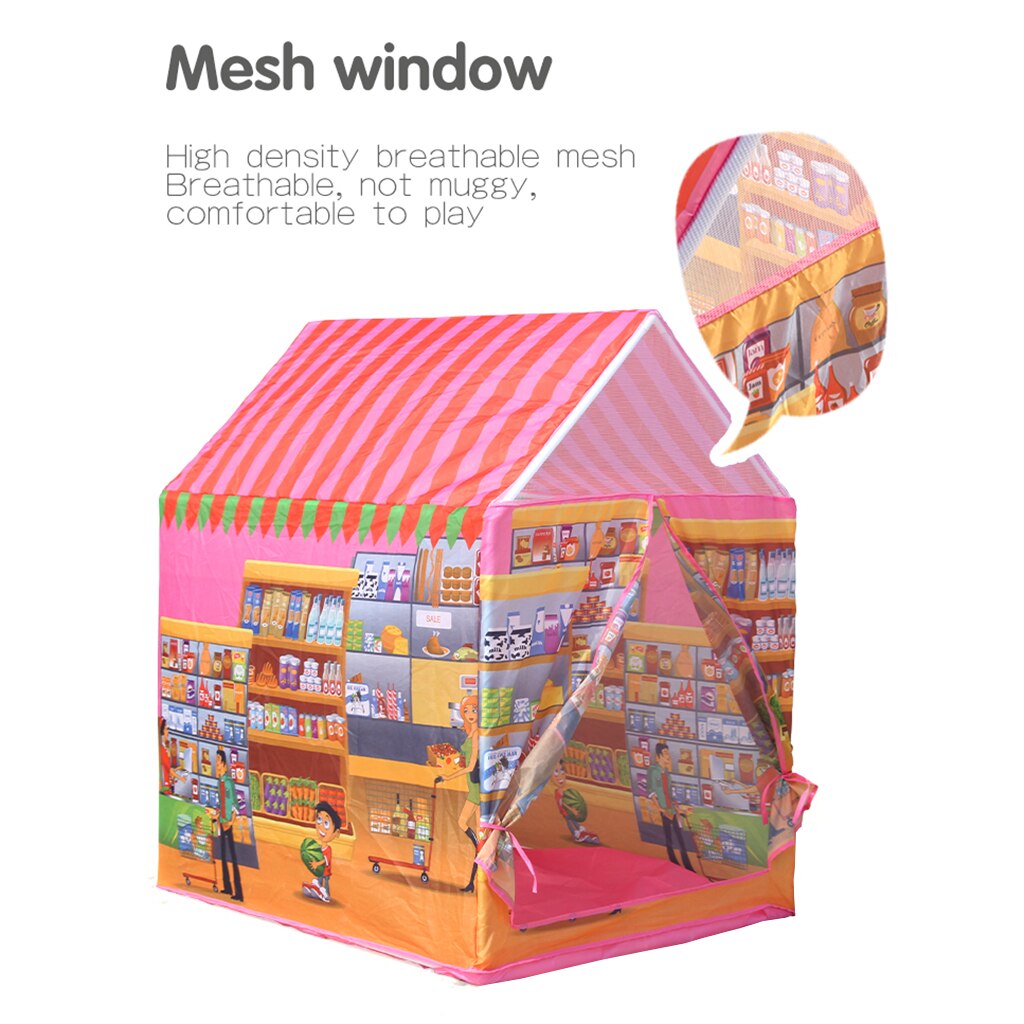 Kinder Spielhaus Wigwam Spielzeug Zelt für Kinder Spielen Zelt Indoor Outdoor Spiel: Supermarket