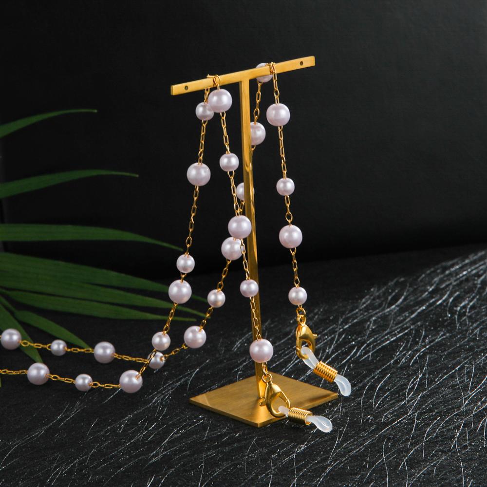 Teamer Gesimuleerde Parel Kralen Ketting Voor Bril Mode Masker Lanyards Ketting Zonnebril Ketting Bandjes Eyewear Accessoires
