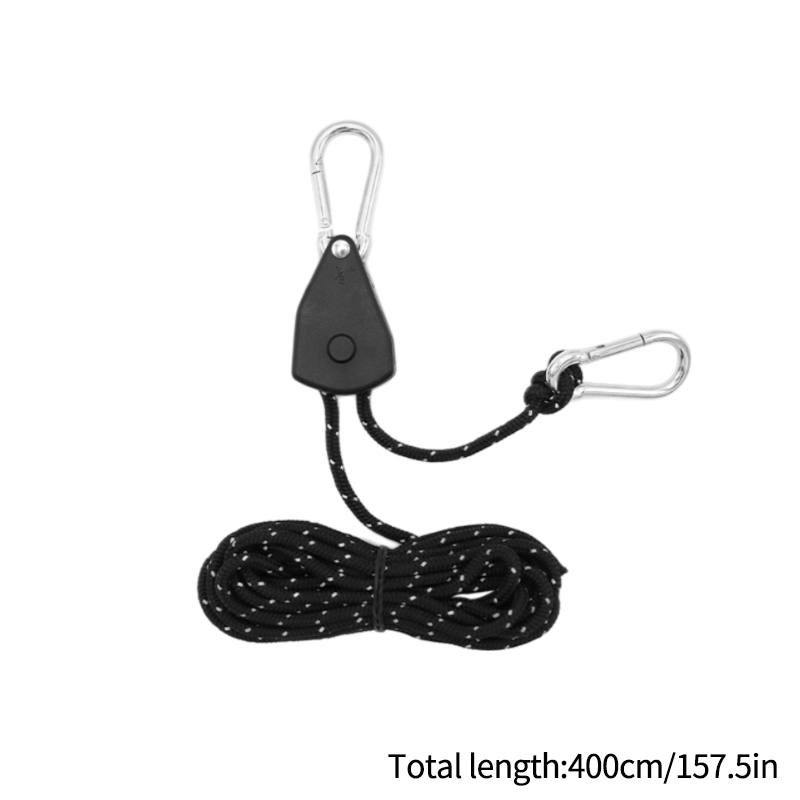 4 st justerbara 4m nylon tältrep justerbart snöre upphängande för tältfläkt utomhusmarkis vindrep fastspänning campingtillbehör: Mång