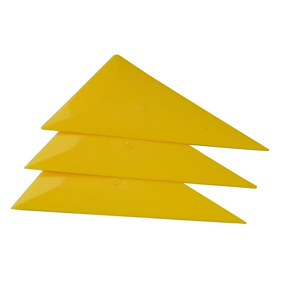 Ehdis Koolstofvezel Film Wikkelen Driehoek Zuigmond Window Muur Papier Tint Plastic Schraper Hoek Sticker Vinyl Installeren Auto Tool