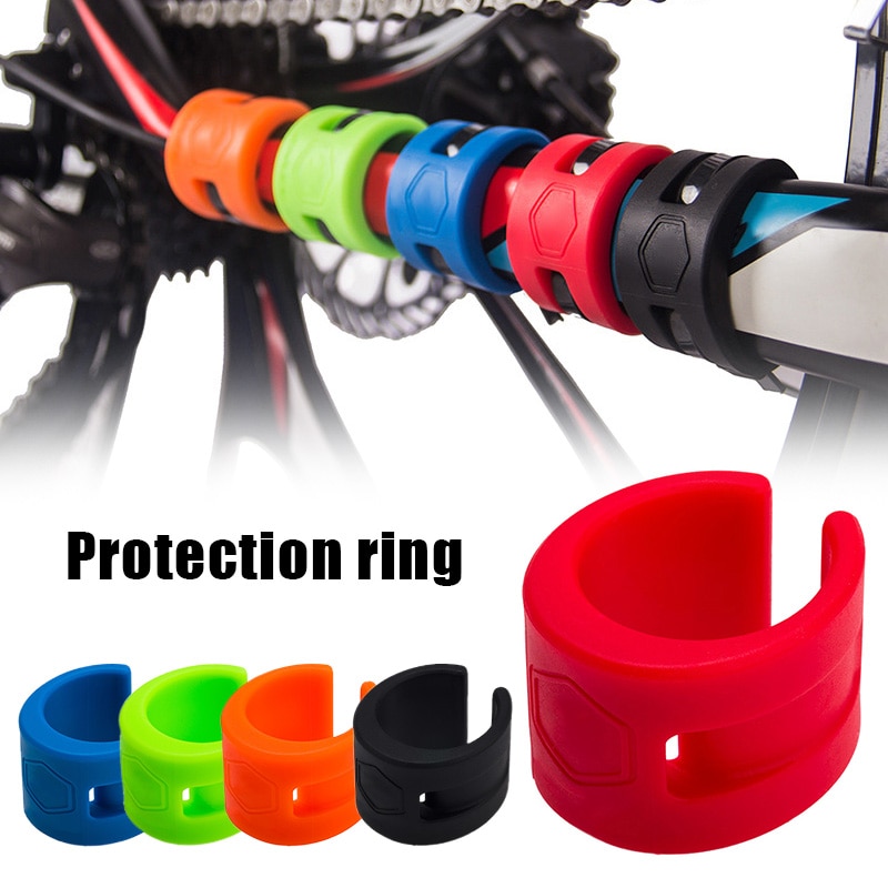 Horquilla delantera y trasera para bicicleta de carretera, anillo anticolisión, Círculo de PROTECCIÓN DE GOMA para bicicleta de montaña, accesorios al aire libre, B2Cshop
