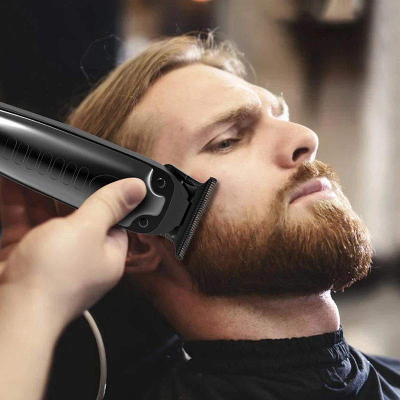 Kemei elektrische tondeuse voor heren, baardtrimmer, tondeuse, haarknipset, oplaadbare tondeuse