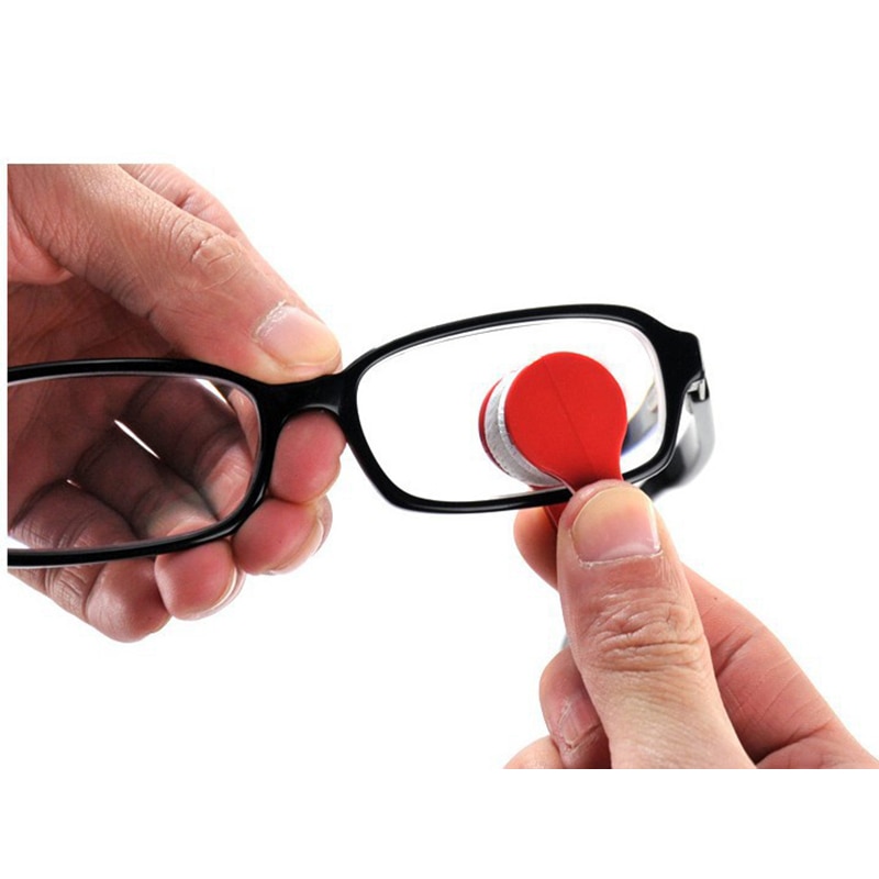 Mini Portable Microfiber Brush For Glasses Eyeglass Sunglasses Spectacles Microfiber Cleaner Brushes Cleaner tools