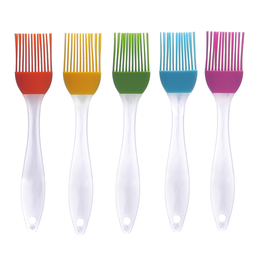 1pc ustensiles de cuisson en silicone, pinceaux de cuisson pour pain, huile de pâtisserie, pinceau à badigeonner pour barbecue, outils de pâtisserie, 5 couleurs