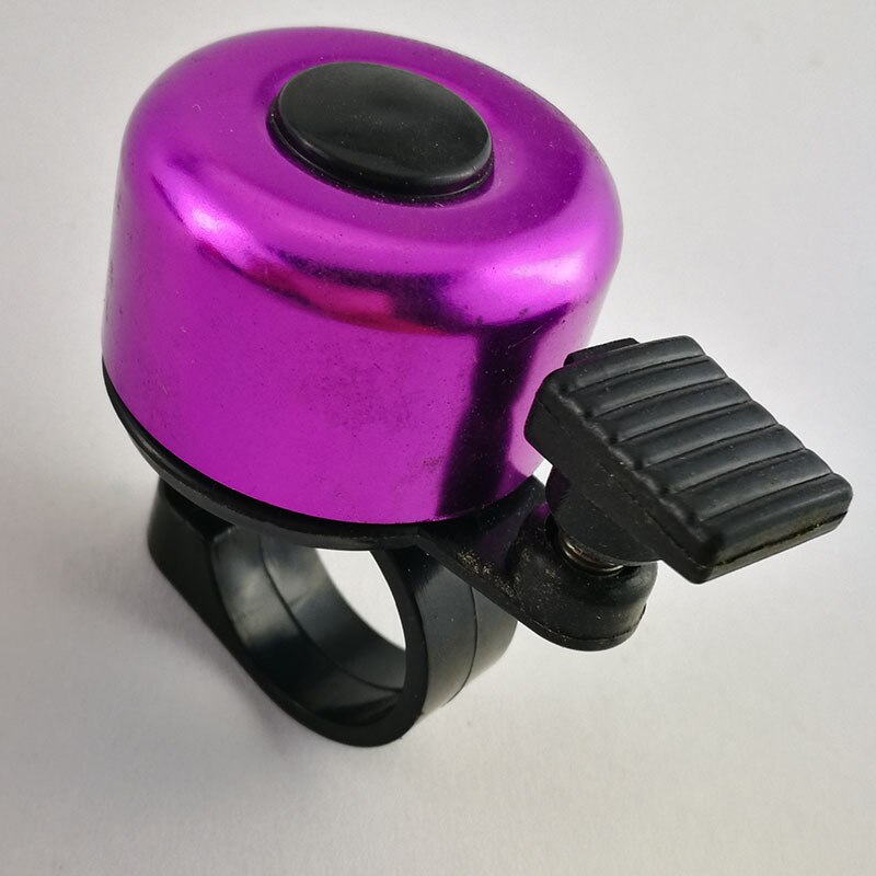 Bicycle Bell Alloy Mountain Road Bike Horn Sound Alarm For Safety Cycling Handlebar Metal Ring Bicycle Call Bike Accessories: Purple