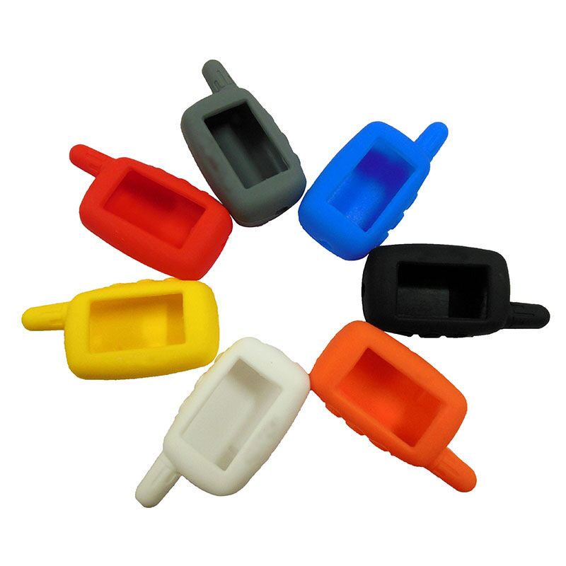 Siliconen Sleutel Case voor Starline A6 A9 A8 A4 Twee Manier Auto Alarm LCD Afstandsbediening sleutelhanger Cover