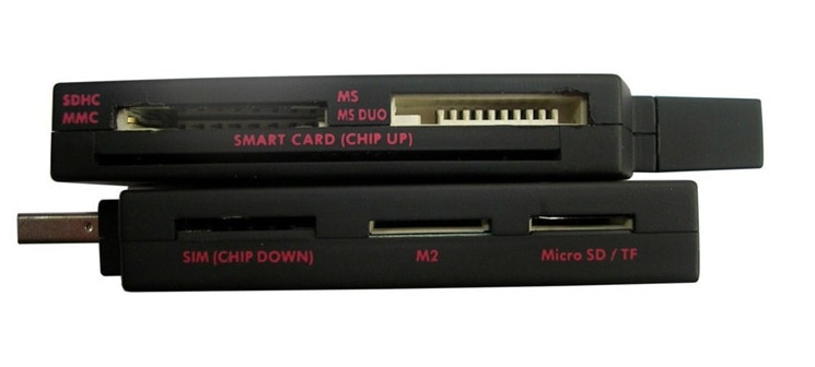 USB Smart Card Reader pc/sc scr80 support SD(7 in 1) micro SD MS(3 in 1) M2 SIM iso7816 ic Smart Card with SDK card reader