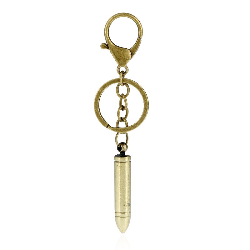 Alloy pendant keychain Bullet Men Women keychain Bronze Color Pendants for Bag Pendants Key Holder Charm Hanging Pendant Jewelry: 3