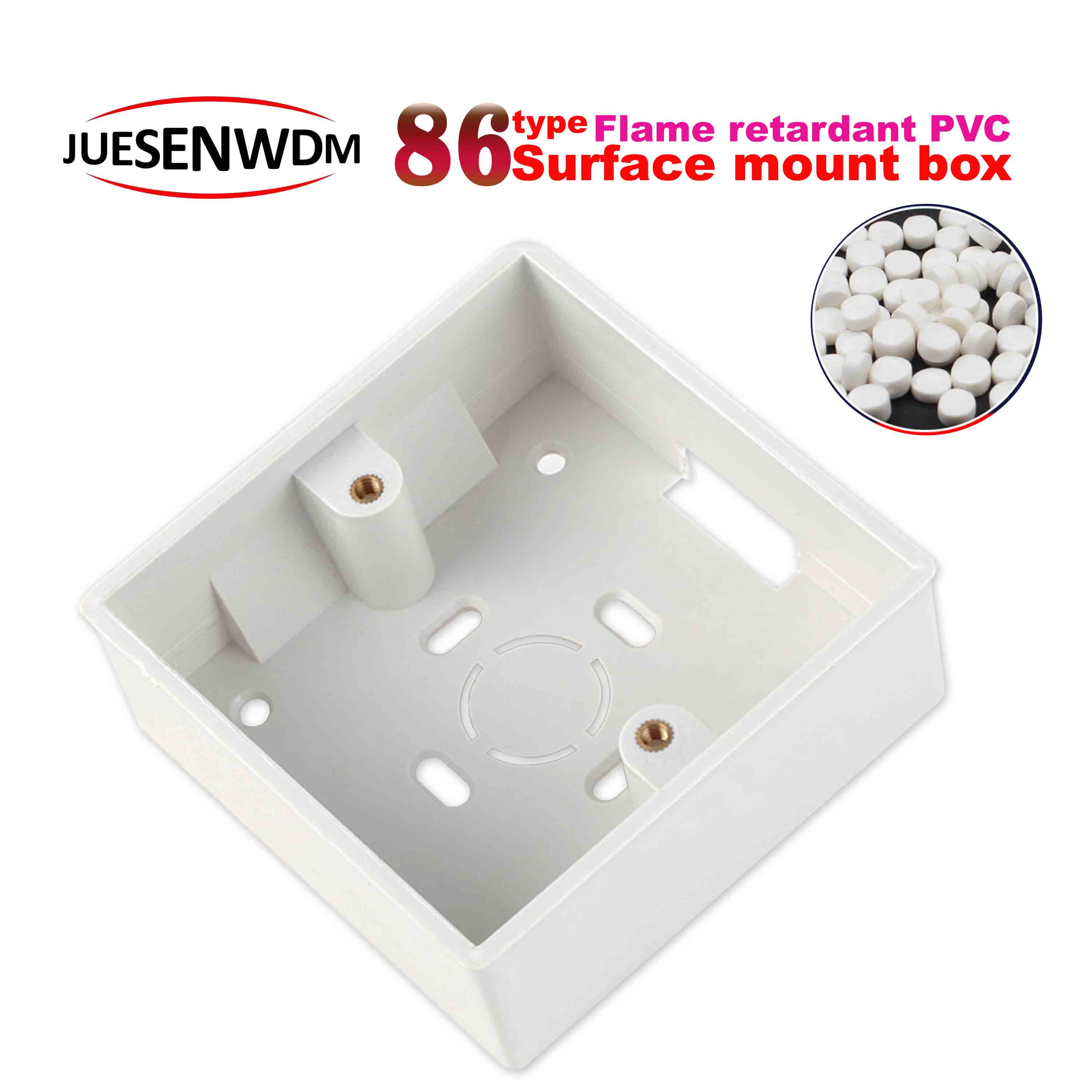 86 type Different thickness 35mm/42mm/50mm Wall Light Switch socket box for 3.3x3.3 inch Wall Plate Mounting Box