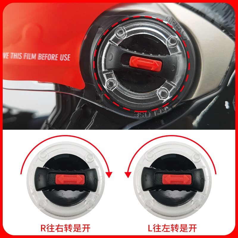 Acessórios para capacete LS2 Base de lente Capa de ouvido FF300 396 358 385 370 386\ 394\ 387\ 569