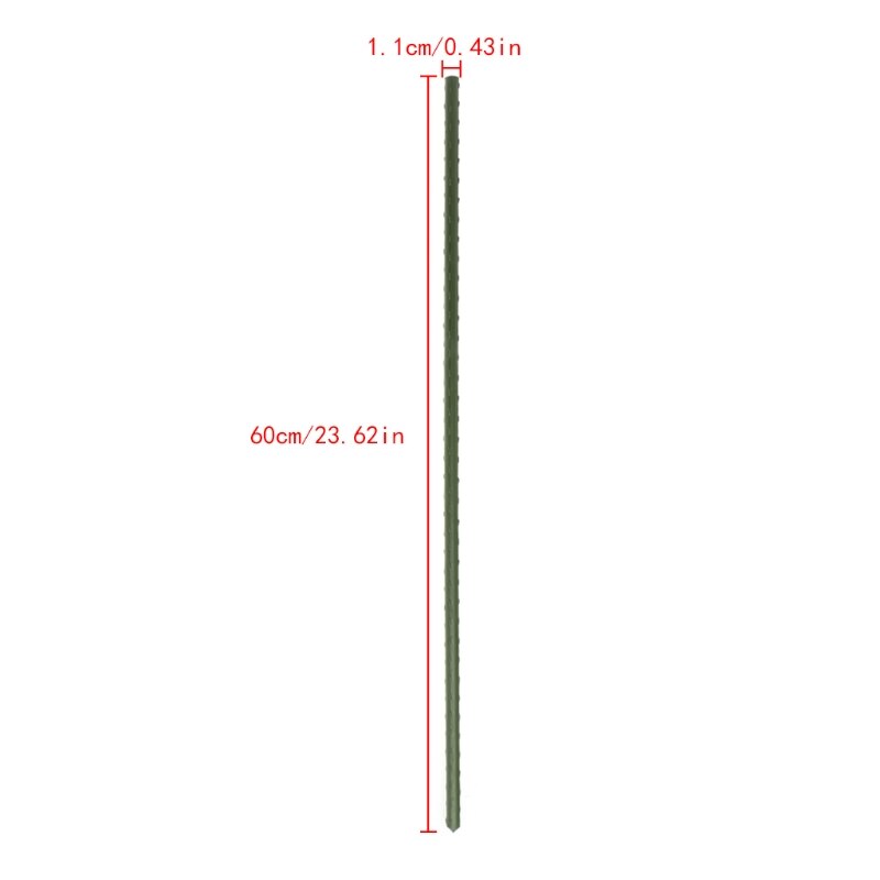 60cm haven plante støtte indsatser klatring stå blomst pind sukkerrør havearbejde værktøj: 11mm
