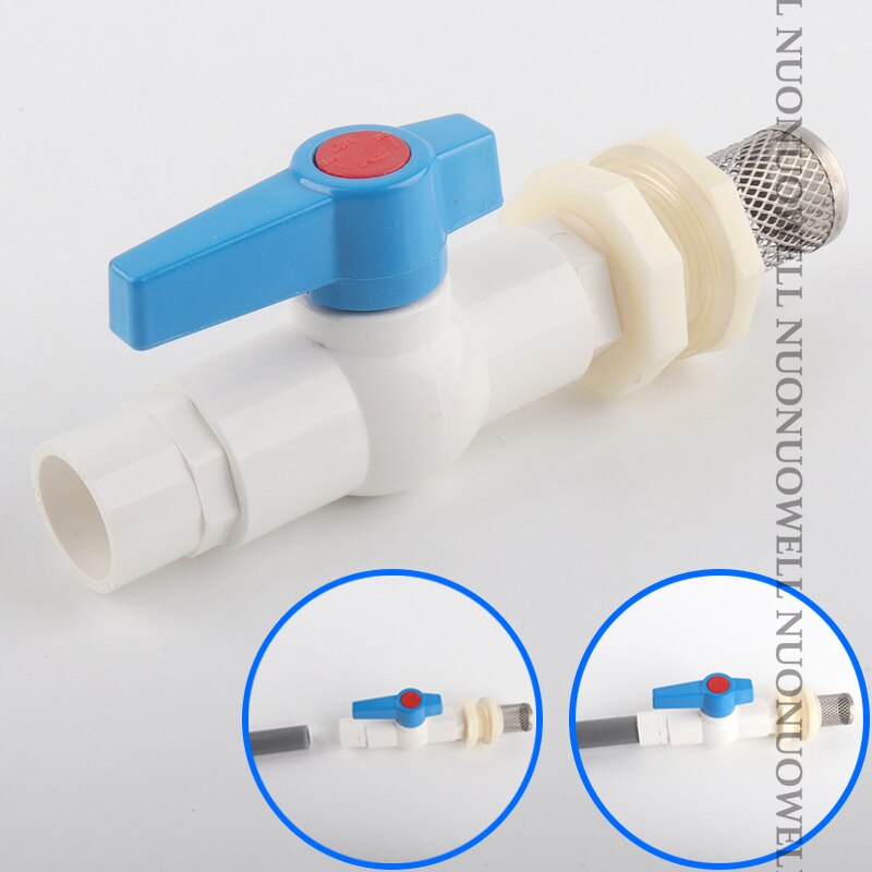 20 25 32 mm 1/2 "~ 1" PVC Water Tank Joint Filte Combination Valve Water Aquarium Fish Tank Connection DIY Combination Suit