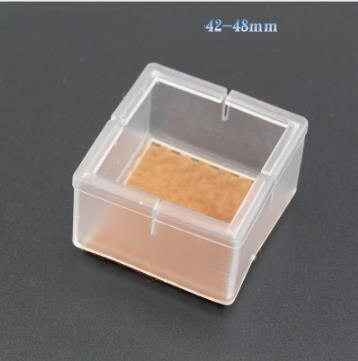 8 Stck Möbel Tisch Stuhl Bein Boden Füße Deckel Startseite Schutz transparent 5 größen: 42-48mm