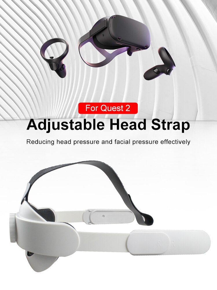 Ersetzen sie die bequeme vr-brille quest 2 vr durch ein verstellbares kopfband für das oculus quest 2 vr headset-zubehör.