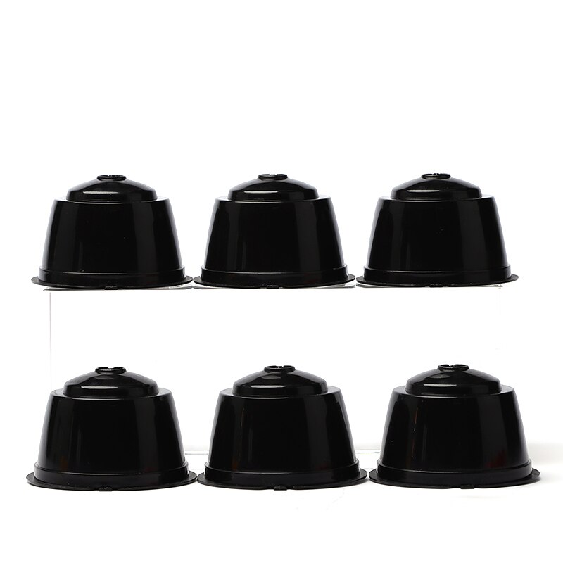 Capsules de café réutilisables pour Dolce Gusto, dosette pour nescafé, avec cuillère, brosse, accessoires de cuisine, 6 pièces